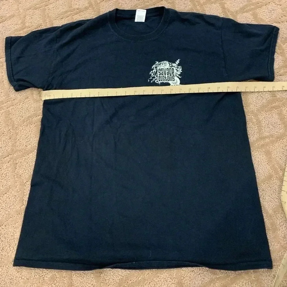 Vtg Savage Motorcycle Customs T-Shirt ~ Ontario - Picture 6 of 8